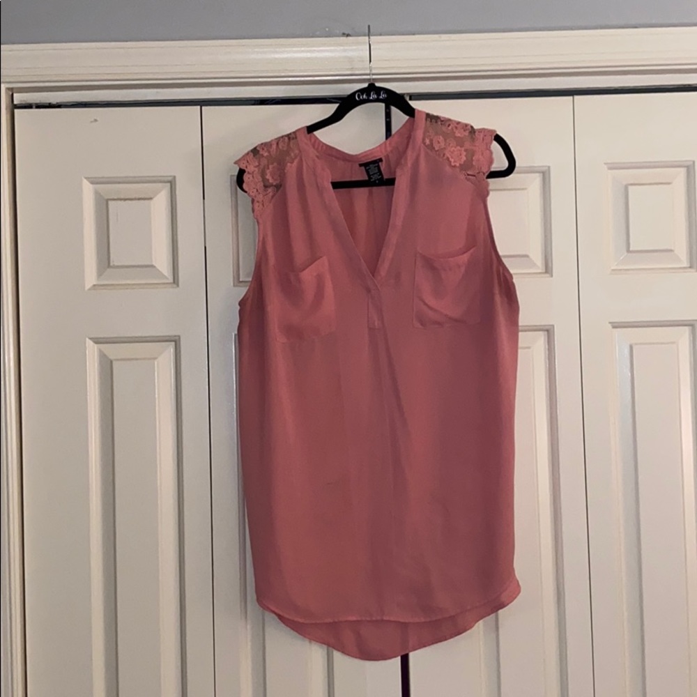 Pink Chiffon Blouse